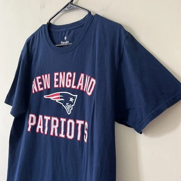 Fanatics New England Patriots Navy 100% Cotton Tee Size Large - Picture 4 of 6
